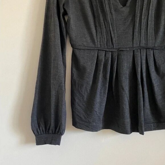 ETRO Milano Silk Wool Balloon Sleeve Top – Size IT 44 (fits M) - Picture 6 of 11